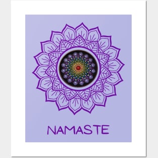 Namaste Seven Chakras Song of Harmony Mandala. Posters and Art